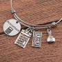 Gzrlyf Accountant Bracelet Calculator Charm Bracelet Accounting Jewelry CPA Graduation Gift