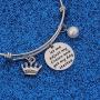 WUSUANED Inspirational Bracelet Gift Let Me Adjust My Crown and Get My Day Started