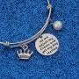 WUSUANED Inspirational Bracelet Gift Let Me Adjust My Crown and Get My Day Started