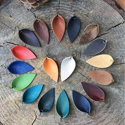 ASHMITA ASHMITA Leather Teardrop/Leaf Earrings for Women Girls Dangle Petal Earring Set