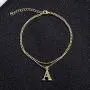 kelistom 14k Gold Plated Two Layered Beaded Chain Initial Anklet for Women Teen Girls, Fashion Ankle Bracelet with Zircon Filled 26 Letters Alphabet, Foot Jewelry with 2” Extension (K) kelistom 14k Gold Plated Two Layered Beaded Chain Initial Anklet for Women Teen Girls, Fashion Ankle Bracelet with Zircon Filled 26 Letters Alphabet, Foot Jewelry with 2” Extension (K)