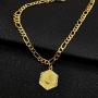 Womens Initial Ankle Bracelets Letter Anklet,18K Gold Plated Figaro Chunky Chain Anklet Adjustable Beach Foot Ankle Summer Jewelry for Teens Girls Friend