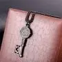 U7 Ward Off Evil Exorcism Jewelry Stainless Steel/Black / 18K Gold Plated Saint Benedict Medal Design Key Pendant Necklace U7 Ward Off Evil Exorcism Jewelry Stainless Steel/Black / 18K Gold Plated Saint Benedict Medal Design Key Pendant Necklace