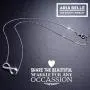 Aria Belle Infinity Forever Heart Love Cubic Zirconia Platinum Plated Pendant Necklaces for Women Aria Belle Infinity Forever Heart Love Cubic Zirconia Platinum Plated Pendant Necklaces for Women