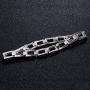 Mens Real S925 Sterling Silver Classic Link Bracelet 8.5 Inch