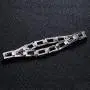 Mens Real S925 Sterling Silver Classic Link Bracelet 8.5 Inch Mens Real S925 Sterling Silver Classic Link Bracelet 8.5 Inch