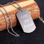 Fanery Sue Personalized Photo Necklace Custom Your Picture Engraved Message Heart Necklace