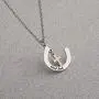 BAUNA Horse Gift Jewelry Good Luck Horseshoe Pendant Necklace with Cross Charm for Cowgirl Cowboy BAUNA Horse Gift Jewelry Good Luck Horseshoe Pendant Necklace with Cross Charm for Cowgirl Cowboy