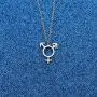 WUSUANED Transgender Symbol Necklace Transgender Pride Jewelry Male And Female Symbol Necklace Transgender gift WUSUANED Transgender Symbol Necklace Transgender Pride Jewelry Male And Female Symbol Necklace Transgender gift