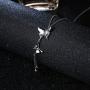 Sllaiss Sterling Silver Butterfly Choker Necklace for Women Austrian Crystals Butterfly Pendant Necklace Fine Jewelry Valentines Day Gift for Her