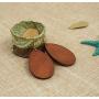 Wowanoo Wood Earrings Natural Wooden Teardrop Earrings Geometric Lightweight Drop Earrings for Women