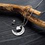 Fomissky Cremation Jewelry Urn Necklaces for Ashes for Women Men, Stainless Steel Keepsake Ashes Necklace Mini Urns for Human Pet Ashes Memorial Gifts