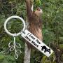 SEIRAA Sloth Hanging Jewelry Cute Animal Sloth Quote Keychain for Sloth Lover Love You Slow Much
