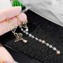 DAMLENG Boho Lightweight Unique Asymmetry Butterfly Wing Earrings with Long Tassel Dangle Gold Butterfly Earrings thread for Women Girls Vacations Gifts