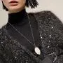 FUNRUN JEWELRY 10PCS Long Pendant Necklace Layer Bar Leaf Circle Knot Triangle Sweater Y Necklace Set for Women FUNRUN JEWELRY 10PCS Long Pendant Necklace Layer Bar Leaf Circle Knot Triangle Sweater Y Necklace Set for Women