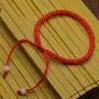 Skyflying 2PCS Cotton Red Line Lucky Love Chain Kabbalah Adjustable Bracelet Ankle Chain Protection Faith Unisex