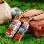 Yaomiao Orgone 7 Chakra Stones Necklace Gemstone Energy Healing Crystal Pendant Generator Emotional Body Purification Pendant with Adjustable Cord for EMF Protection and Spiritual Healing Yaomiao Orgone 7 Chakra Stones Necklace Gemstone Energy Healing Crystal Pendant Generator Emotional Body Purification Pendant with Adjustable Cord for EMF Protection and Spiritual Healing
