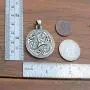 Celtic Pagan Wiccan Jewelry Merlin Morgana Wicca Witchcraft Magic Trinity Triskele Triquetra Triskelion Silver Pewter Mens Womens Pendant Necklace Charm Protection Amulet Men w Stainless Steel Chain