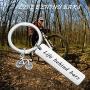 CENWA Funny Biker Lovers Gift Cycling Keychain Bicycle Gift Mountain Bike Ride Gift Life Behind Bars Keychain Gift for Biker Racer Adventure Gift for Cyclists