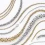 Ross-Simons Sterling Silver Byzantine Bracelet with Magnetic Clasp Ross-Simons Sterling Silver Byzantine Bracelet with Magnetic Clasp