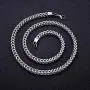 Jewelry Kingdom 1 Chain Necklace for Men and Women 3MM 6MM Polish Stainless Steel Wheat Curb Link Foxtail Chain for Pendants 20inches 24inches