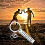 CYTING Best Friend Keychain Gift Partner in Crime Keychain Friendship Jewelry Long Distance Relationships Gift Moving Away Gift
