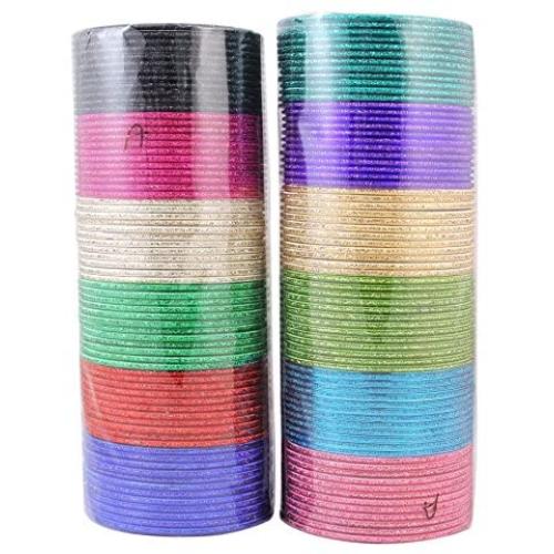 MUCH-MORE Glossy Plain Metal Bangles for Karva Chauth & Party Wear Customize Bangles for Women & Girls