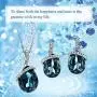 NEOGLORY Angle Tear Crystal Jewelry Set, Pendant Necklace, Earrings,18'' Embellished with Crystals from Swarovski NEOGLORY Angle Tear Crystal Jewelry Set, Pendant Necklace, Earrings,18'' Embellished with Crystals from Swarovski