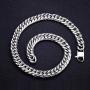 Jewelry Kingdom 1 Miami Cuban Link Chain for Men Stainless Steel Silver Necklace 8mm 13mm 16mm Double Tight Curb Link Chains Women Choker 18 to 30 inch