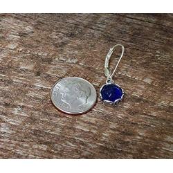Recycled Vintage 1960s Skin Cream Jar Sterling Silver Botanical Collection Leverback Earrings