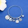 FAADBUK Happy Birthday Gift Bracelet for Her Birthday Cake Charm Bracelets 10th 20th 30th 40th 50th Birthday Adjustable Inspiration Gifts Bracelets for Family Friend