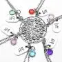 Top Plaza Womens Silver Tone Rhinestone Best Friends Forever BFF Necklace Engraved Pizza Pendant Necklaces 21 Inches - Set of 6