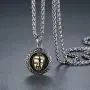 Aoiy Stainless Steel Buddha Pendant Necklace, Unisex, 24'' Link Chain, hhp005ji Aoiy Stainless Steel Buddha Pendant Necklace, Unisex, 24'' Link Chain, hhp005ji