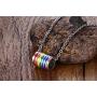 Gay Pride Cylinder Pendant Stainless Steel Rainbow Lesbian Pride Necklace Gay Pride Day