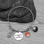 Infinity Collection Mermaid Charm Bangle Bracelet, Be a Mermaid and Make Waves Jewelry