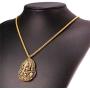 U7 Men Women Buddha Necklace Yogi Jewelry Buddhism Pilgrimage Gift Stainless Steel Guanyin/Gotama Siddhattha Head & Praying Hand Pendant Necklace