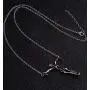 Tattooshe Skeleton Skull Necklace Gothic Pendant Men Women Biker Jewelry Human Silver Zombie Charm