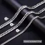Jewelry Kingdom 1 Miami Cuban Link Chain for Men Stainless Steel Silver Necklace 8mm 13mm 16mm Double Tight Curb Link Chains Women Choker 18 to 30 inch Jewelry Kingdom 1 Miami Cuban Link Chain for Men Stainless Steel Silver Necklace 8mm 13mm 16mm Double Tight Curb Link Chains Women Choker 18 to 30 inch