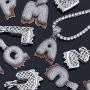 LC8 Jewelry Hip Hop Iced Out Bling A-Z 26 Bubble Letters Dripping Initial CZ Pendant 18K Gold/Silver Plated with Rope Chain