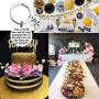 TIIMG 70th Birthday Gift Happy Birthday Keychain Turning 70 Years Old Gift for Women Men 70th Birthday Gift for Coworker Boss Papa Grandma