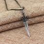 Davitu Jewelry Wow Frostmourne Sword Pendant Necklace The Lich King Necklace Men Boy Cosplay Party Birthday Gift Choker