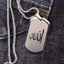 TIANYI Pendant Necklace for Men, Stainless Steel Dog Tag Jewelry