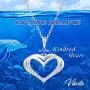 Caperci Sterling Silver Diamond Accent Kindred Heart Necklace - Mothers Day Jewelry Gifts for Mom/Wife Caperci Sterling Silver Diamond Accent Kindred Heart Necklace - Mothers Day Jewelry Gifts for Mom/Wife