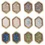 Lullabb 6 Pairs Women Crystal Druse Stud Earrings Hypoallergenic Geometry Shiny Druzy Ear-ring Men boys Fashion Jewelry for girls Lullabb 6 Pairs Women Crystal Druse Stud Earrings Hypoallergenic Geometry Shiny Druzy Ear-ring Men boys Fashion Jewelry for girls