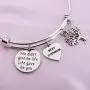 SEIRAA Stepmother Gifts You Didn’t Give Me Life Life Gave Me You Wire Bangle Bracelet Best Stepmom Gifts (Step mom Bracelet)