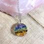 PSEEHEE Orgone Round Chakra Healing Crystals Pendant Necklace, 7 Chakra Stones Necklace for EMF Protection Spiritual Healing Jewelry Men Women (7 Chakra)