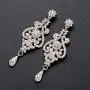 Hapibuy Crystal Wedding Jewelry Set Necklace Earring Set For Women and Brides Rose Gold and Silver Bridal Statement Jewelry Sets Hapibuy Crystal Wedding Jewelry Set Necklace Earring Set For Women and Brides Rose Gold and Silver Bridal Statement Jewelry Sets