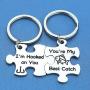 Im Hooked on You Youre My Best Catch Sweetheart Keychain Dear Love Gift Meaningful Puzzle Jewelry Gifts