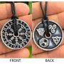 Nordic Coin Icelandic Viking Jewelry Helm of awe Terror Rune Pewter Mens Pendant Norse Necklace Protection Amulet Lucky Charm Safe Travel Medallion Power Victory Talisman for men w Adjustable Cord Nordic Coin Icelandic Viking Jewelry Helm of awe Terror Rune Pewter Mens Pendant Norse Necklace Protection Amulet Lucky Charm Safe Travel Medallion Power Victory Talisman for men w Adjustable Cord