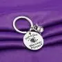 PENQI Drummer Keychain Drummer Gift Percussion Jewelry Just A Girl Who Loves Drums Key Ring Drum Band Jewelry Drum Player Gift for Drum Lover Musician